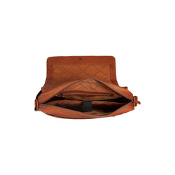 leren laptoptas cognac richard