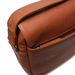 leren laptoptas cognac richard