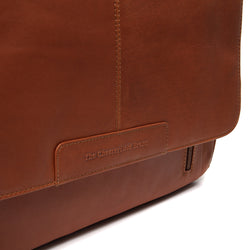 leren laptoptas cognac richard