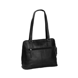 Leather Shoulder Bag Black Manon