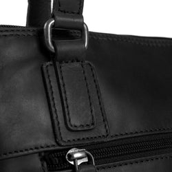 Leather Shoulder Bag Black Manon