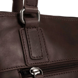 Leather Shoulder Bag Brown Manon