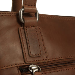 Leather Shoulder Bag Cognac Manon