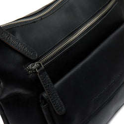 Leather Shoulder Bag Black Hailey