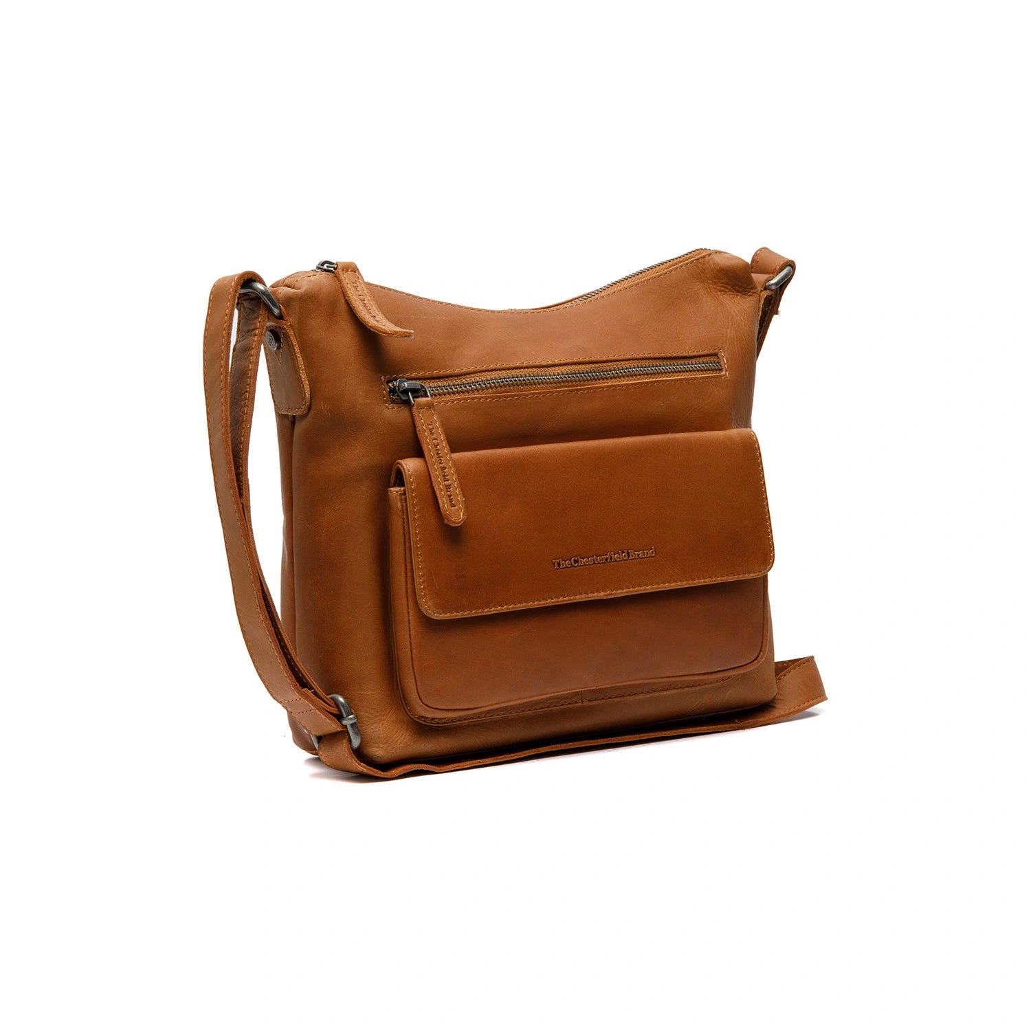 Leather Shoulder Bag Cognac Hailey