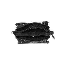 Leather Shoulder Bag Black Bilbao