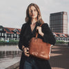 Leather Shoulder Bag Cognac Bilbao