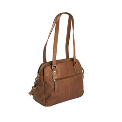 Leather Shoulder Bag Cognac Bilbao