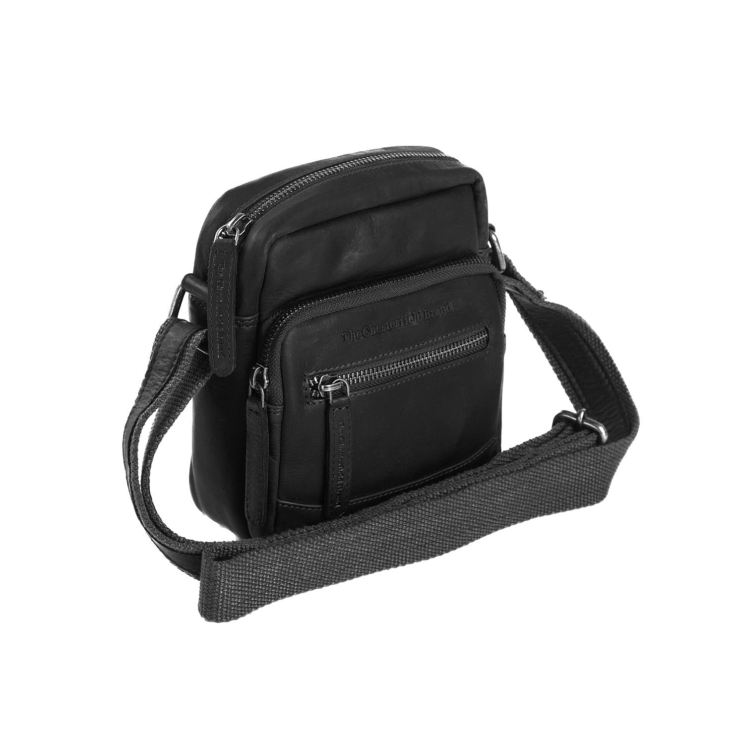 Leather Shoulder Bag Black Bremen