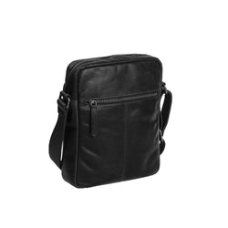 Leather Shoulder Bag Black Dessau