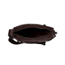 Leather Shoulder Bag Brown Dessau