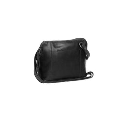 Leather Shoulder Bag Black River