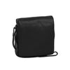 Leather Shoulder Bag Black Fontana