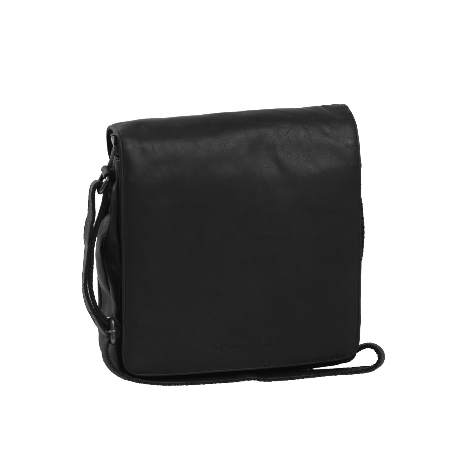 Leather Shoulder Bag Black Fontana