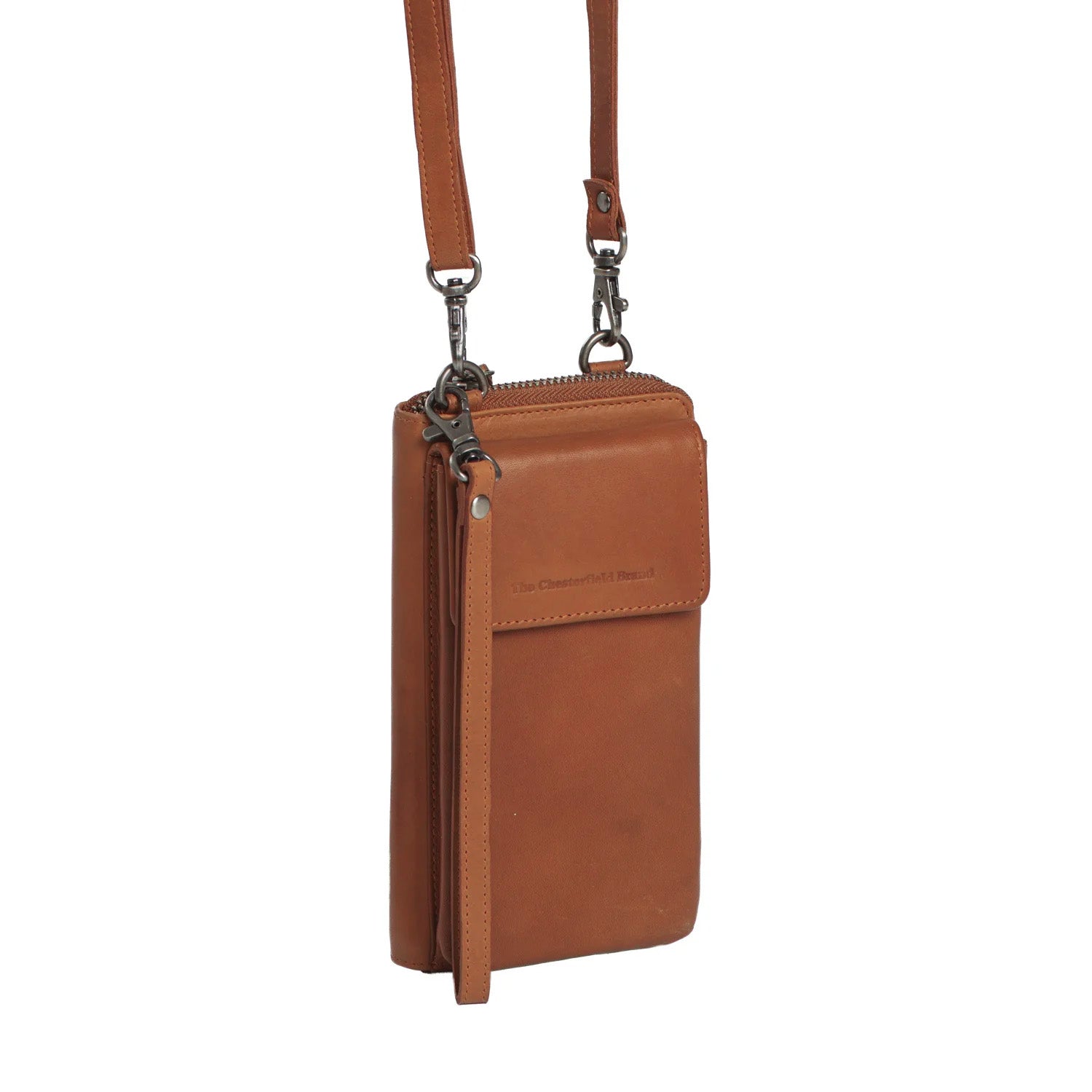 Leder Handytasche Cognac Malaga