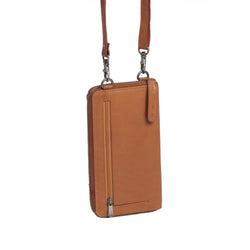 Leder Handytasche Cognac Malaga