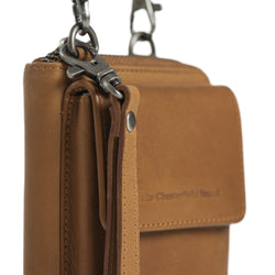 Leather Phone Pouch Cognac Malaga