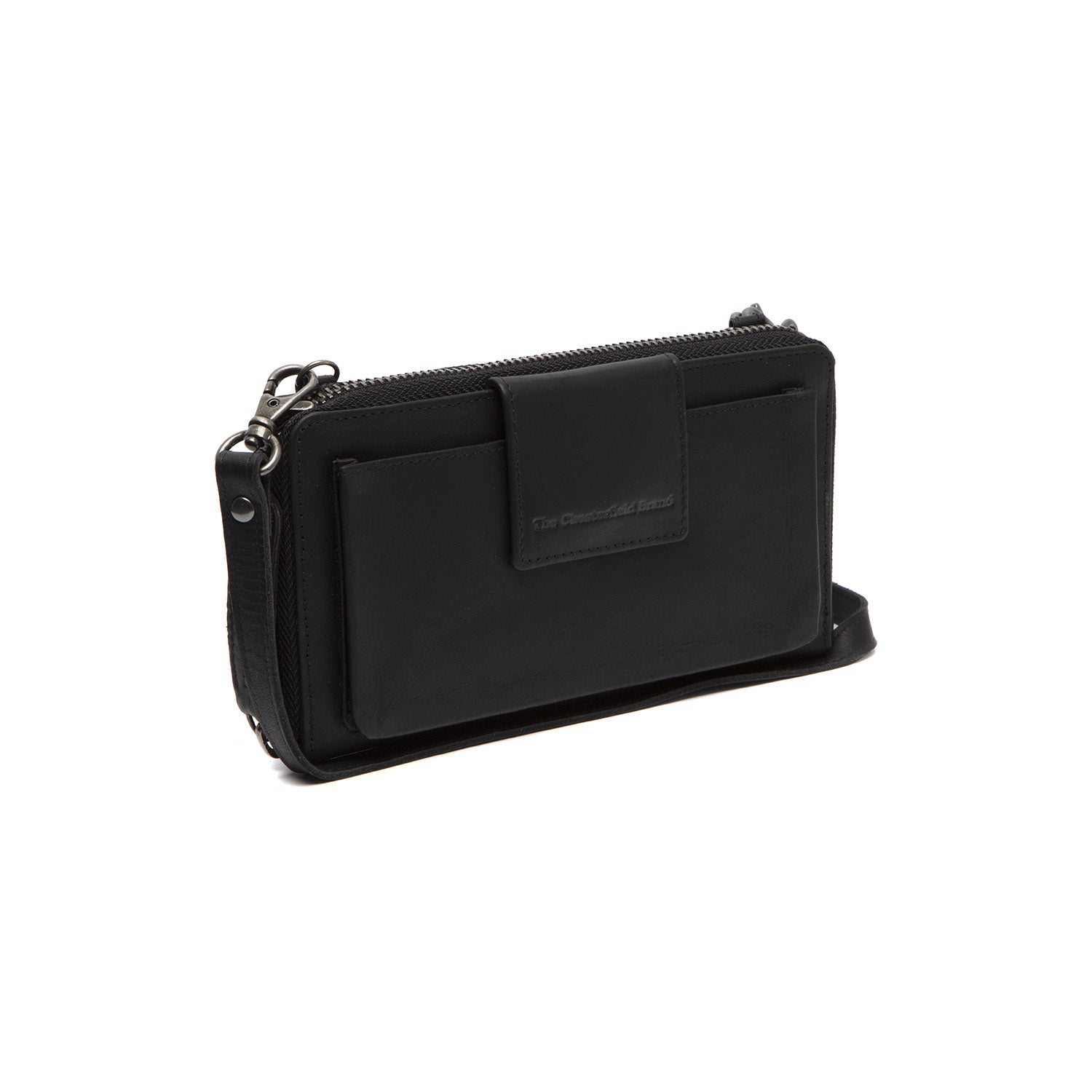 Leather Phone Pouch Black Taipei