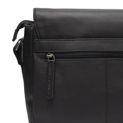 Leather Shoulder Bag Black Rubio