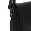 Leather Shoulder Bag Black Redmond