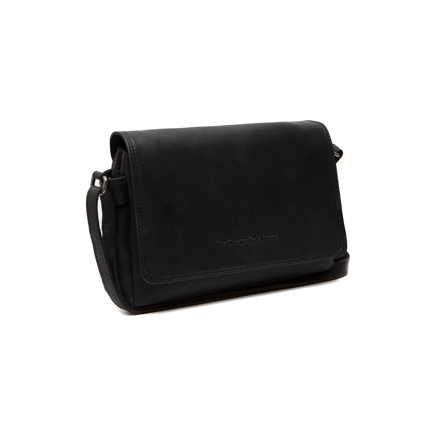 Leather Shoulder Bag Black Redmond