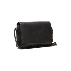 Leather Shoulder Bag Black Reston