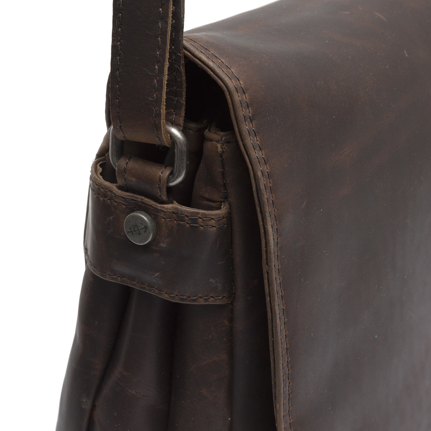 Leather Shoulder Bag Brown Reston