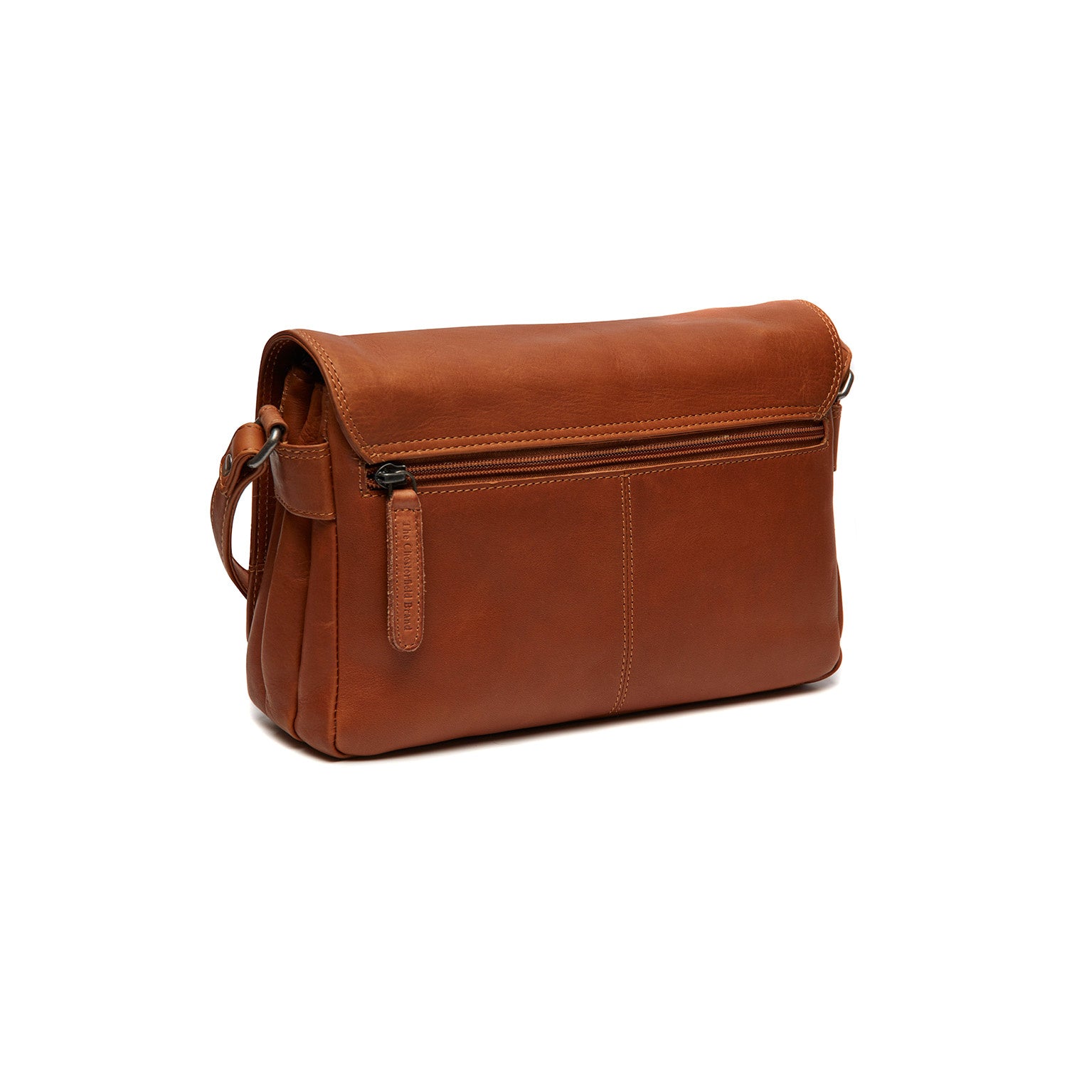 Leather Shoulder Bag Cognac Reston