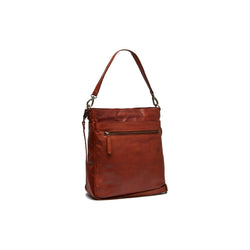 Leather Shoulder Bag Cognac Tucson Black Label