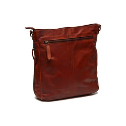 Leather Shoulder Bag Cognac Tucson Black Label