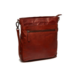 Leather Shoulder Bag Cognac Tucson Black Label