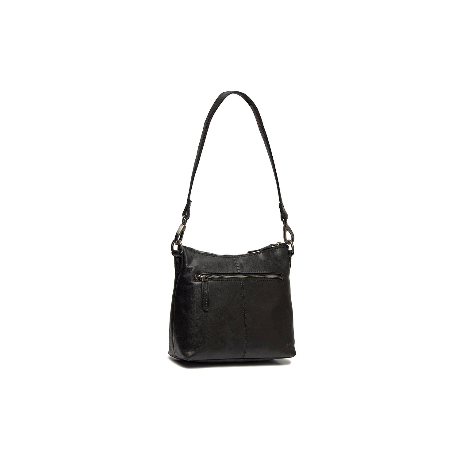 Leather Shoulder Bag Black Tula