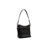 Leather Shoulder Bag Black Tula