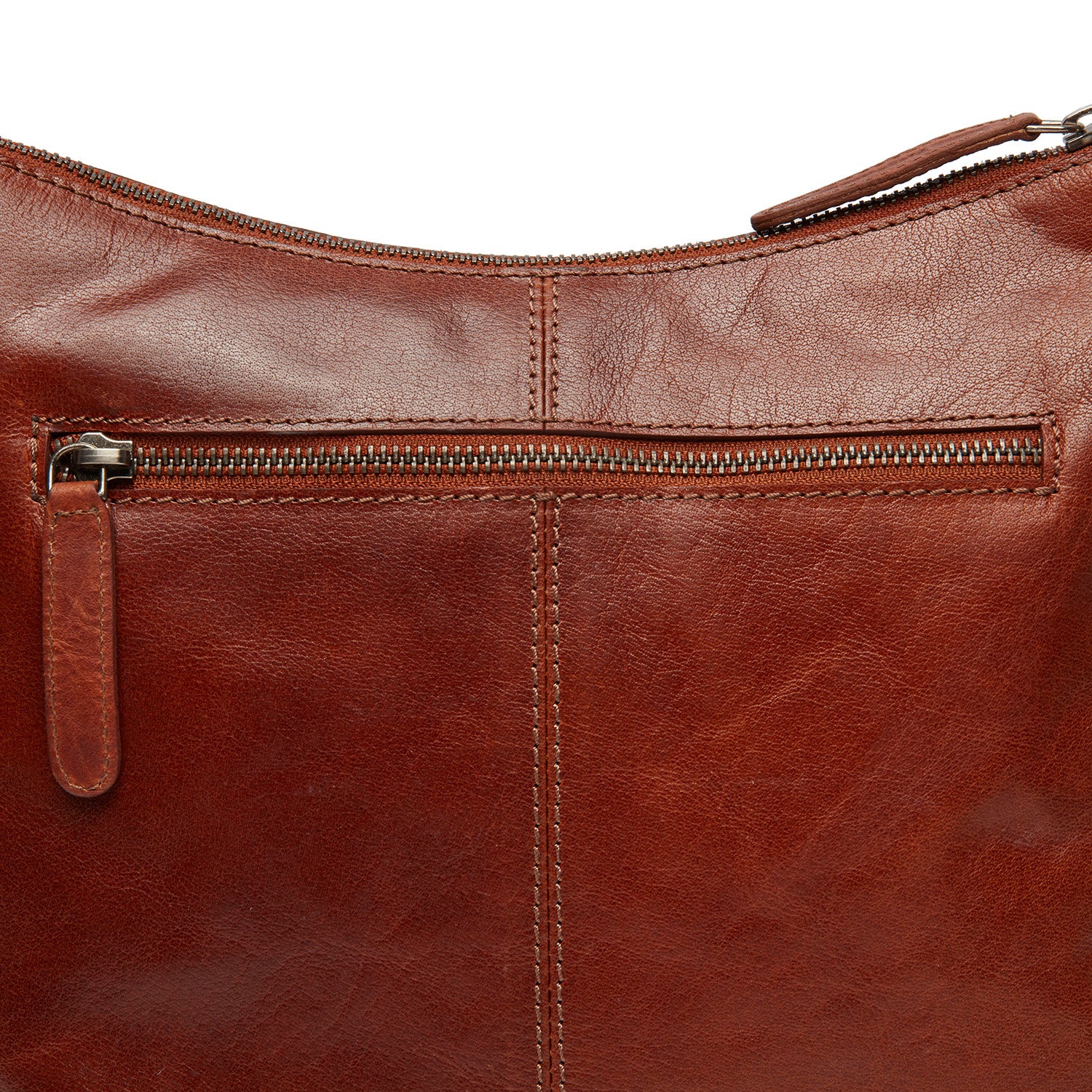 Leather Shoulder Bag Cognac Tula