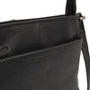 Leather Shoulder Bag Black Salerno