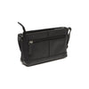 Leather Shoulder Bag Black Salerno