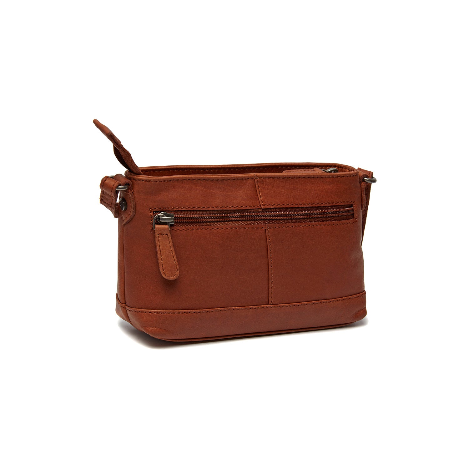 Leather Shoulder Bag Cognac Salerno