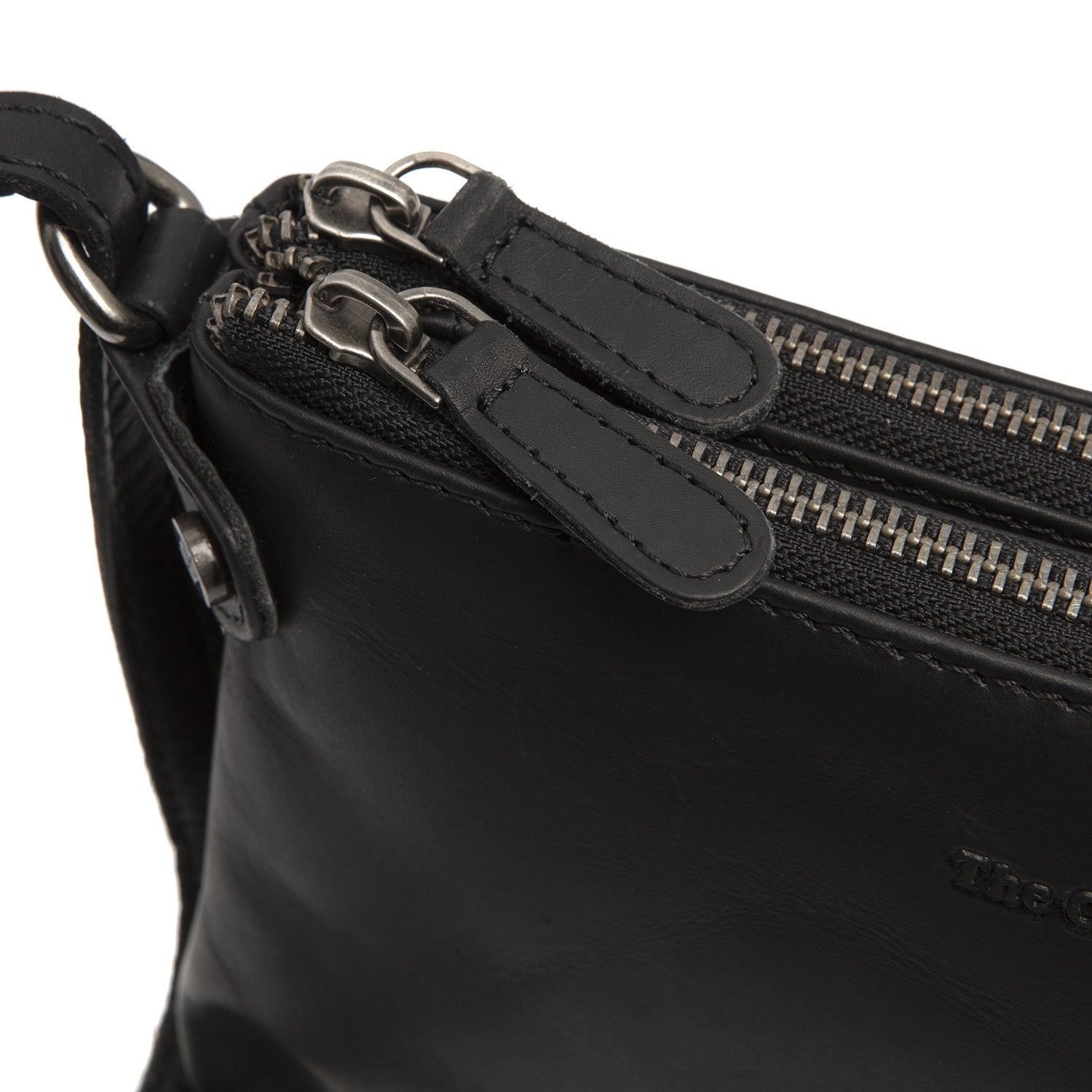 Leather Shoulder Bag Black Sisli