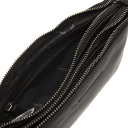 Leather Shoulder Bag Black Sisli