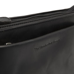 Leather Shoulder Bag Black Southampton