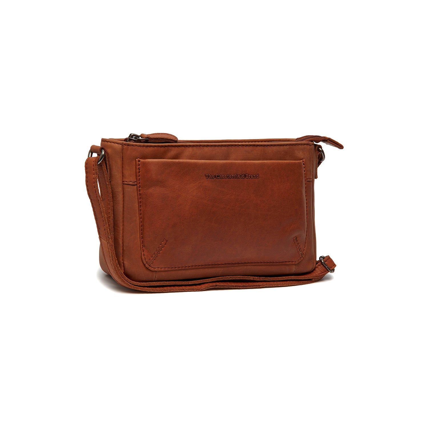 Leather Shoulder Bag Cognac Southampton