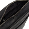 Leather Shoulder Bag Black Saba