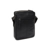 Leather Shoulder Bag Black Saba