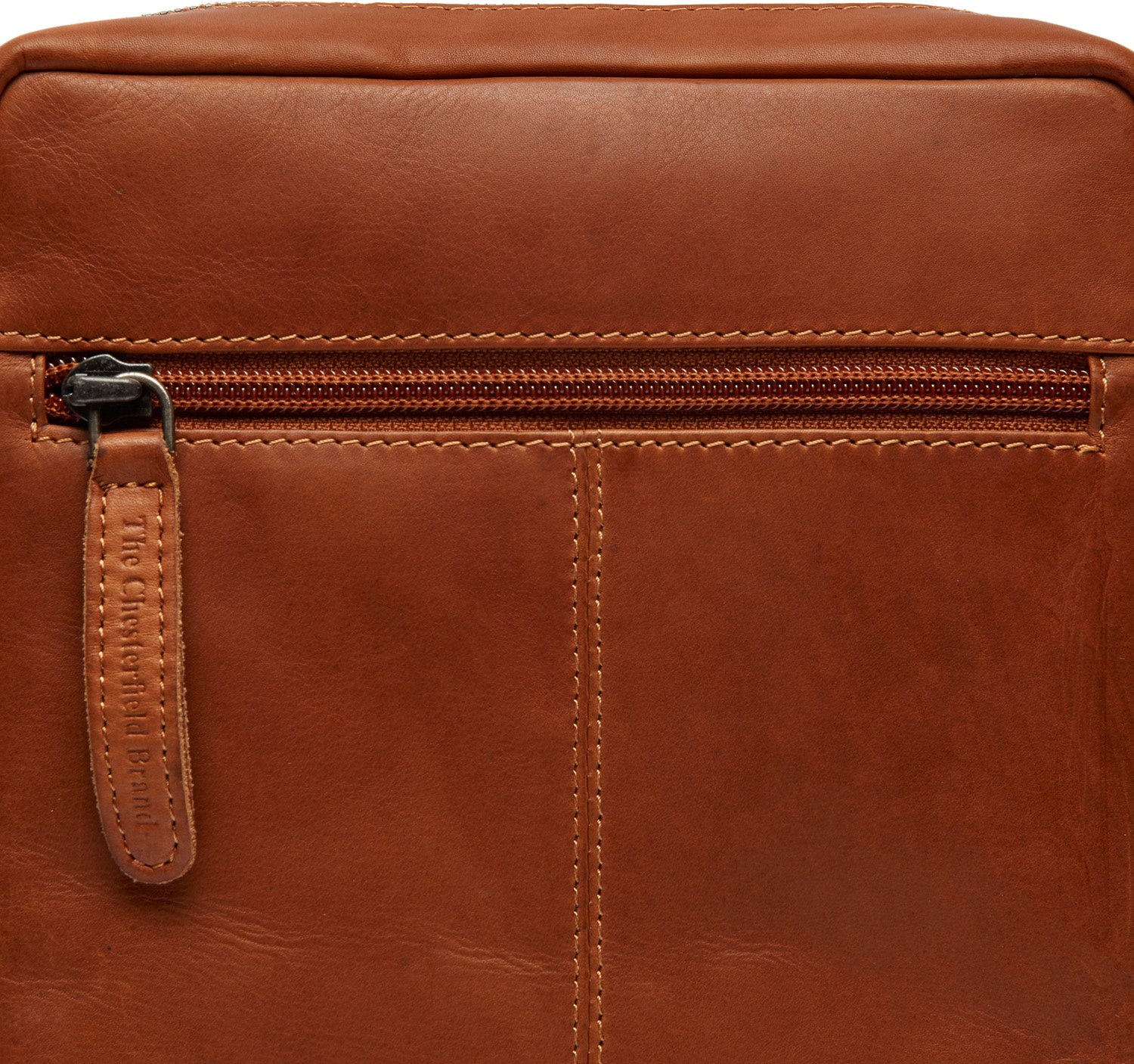 Leather Shoulder Bag Cognac Saba