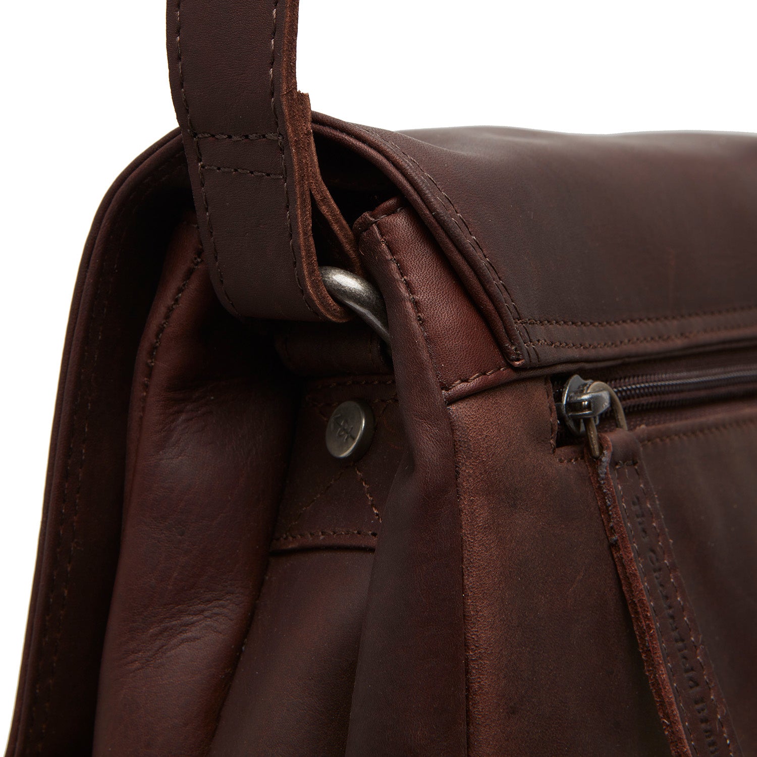 Leather Shoulder Bag Brown Tustin