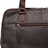 Leather Shoulder Bag Brown Santorini