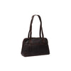 Leather Shoulder Bag Brown Santorini