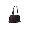 Leather Shoulder Bag Brown Santorini