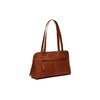 Leather Shoulder Bag Cognac Santorini