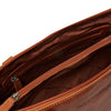 Leather Shoulder Bag Cognac Santorini